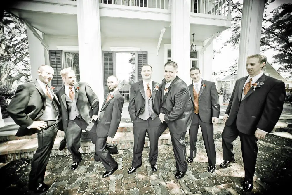 groomsmen groomsmen being goofy