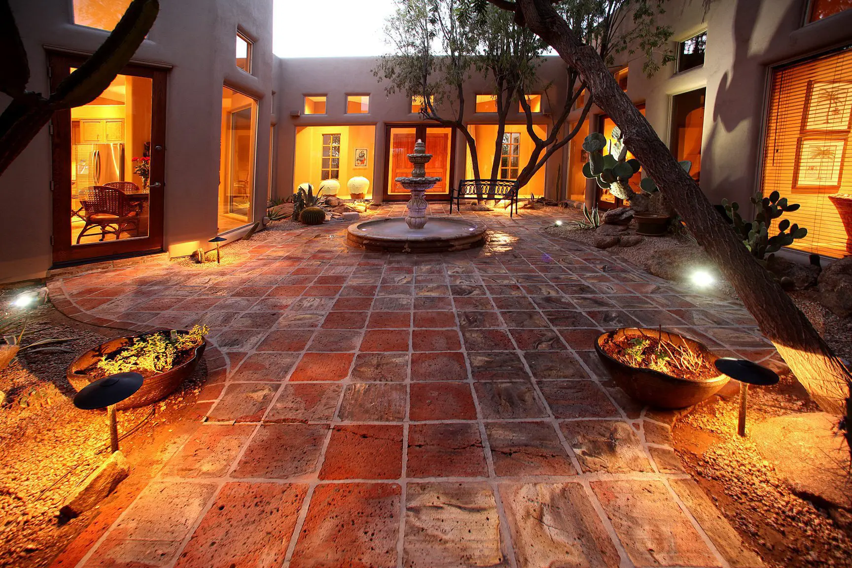 european style courtyard