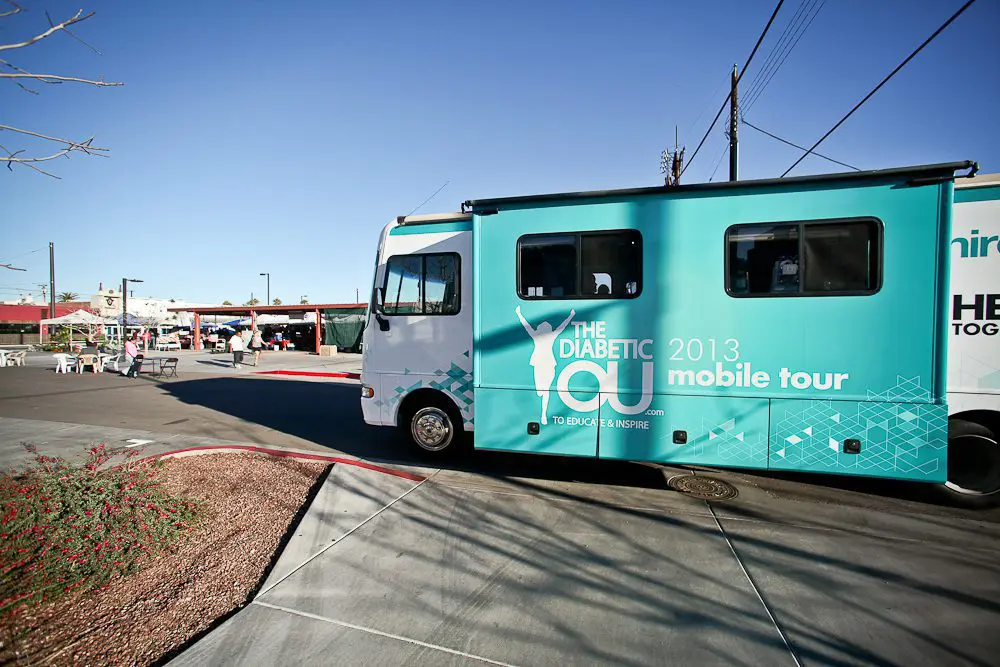 tour bus at phoenix public market