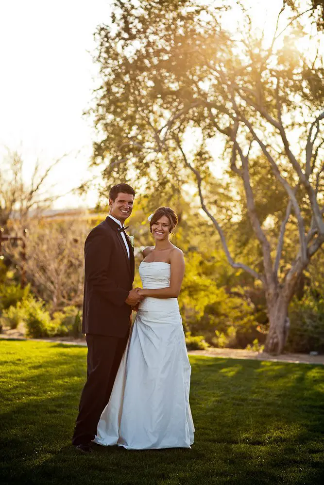 bride and groom bride and groom at ceremony site: dc ranch