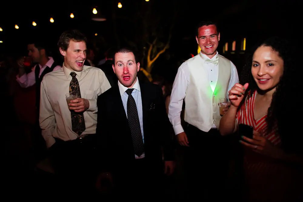 wedding guests funny reception photograph