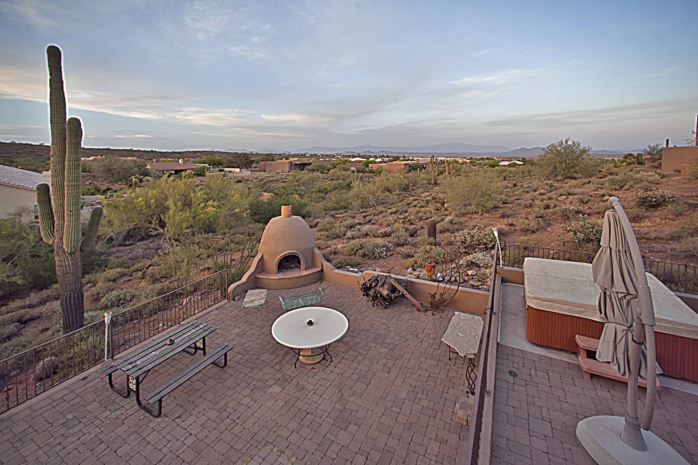 view of four peaks from fountain hills