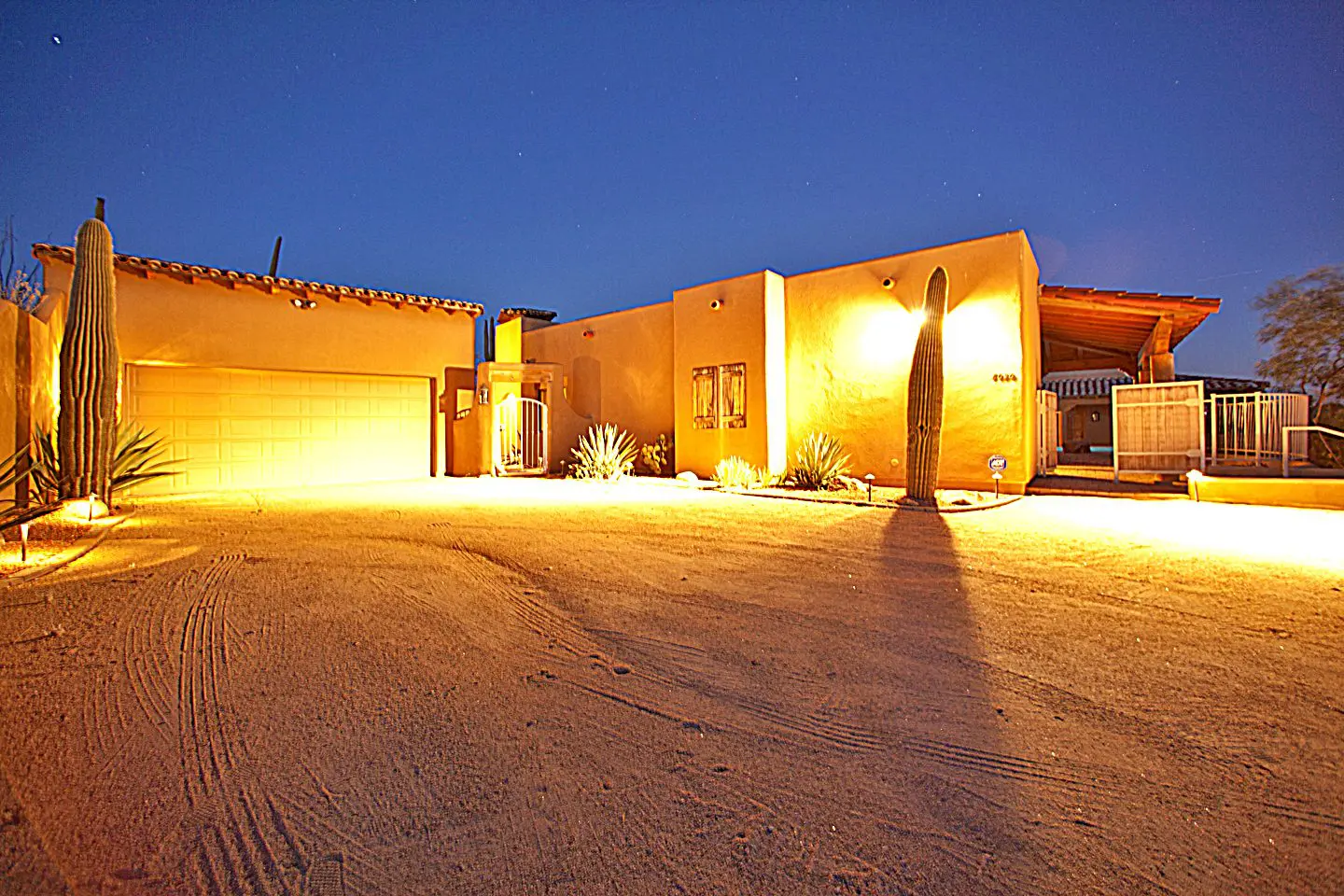 view from driveway