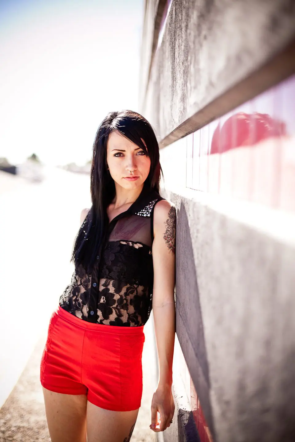 on location phoenix model shoot