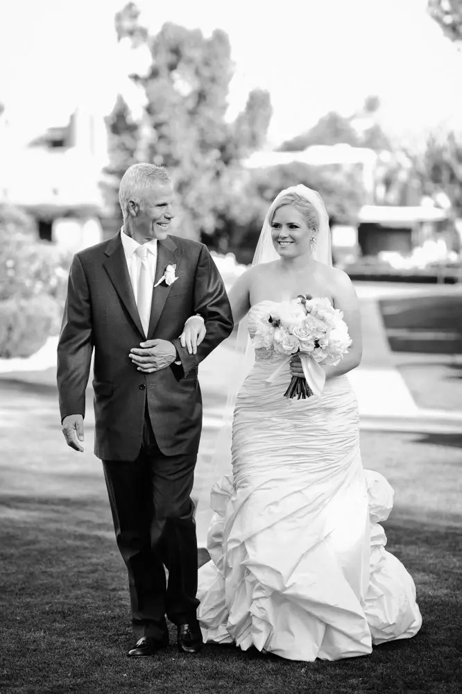 walking down the aisle phoenix wedding photographers