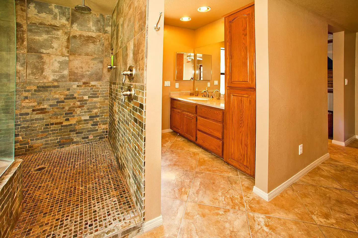 shower and sink
