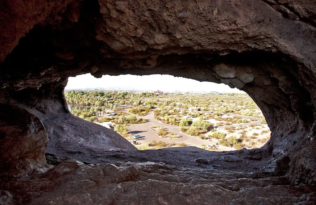 Hole in the rock view