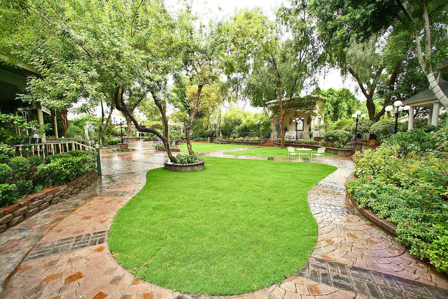 The Wright House Garden in the Backyard.