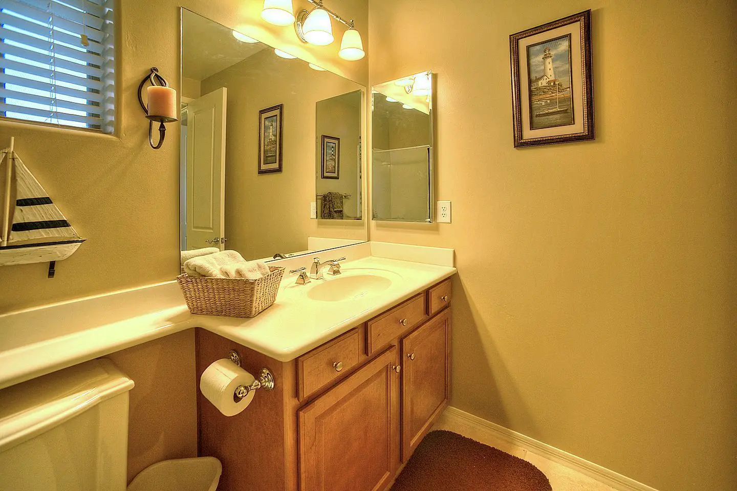 bathroom twice