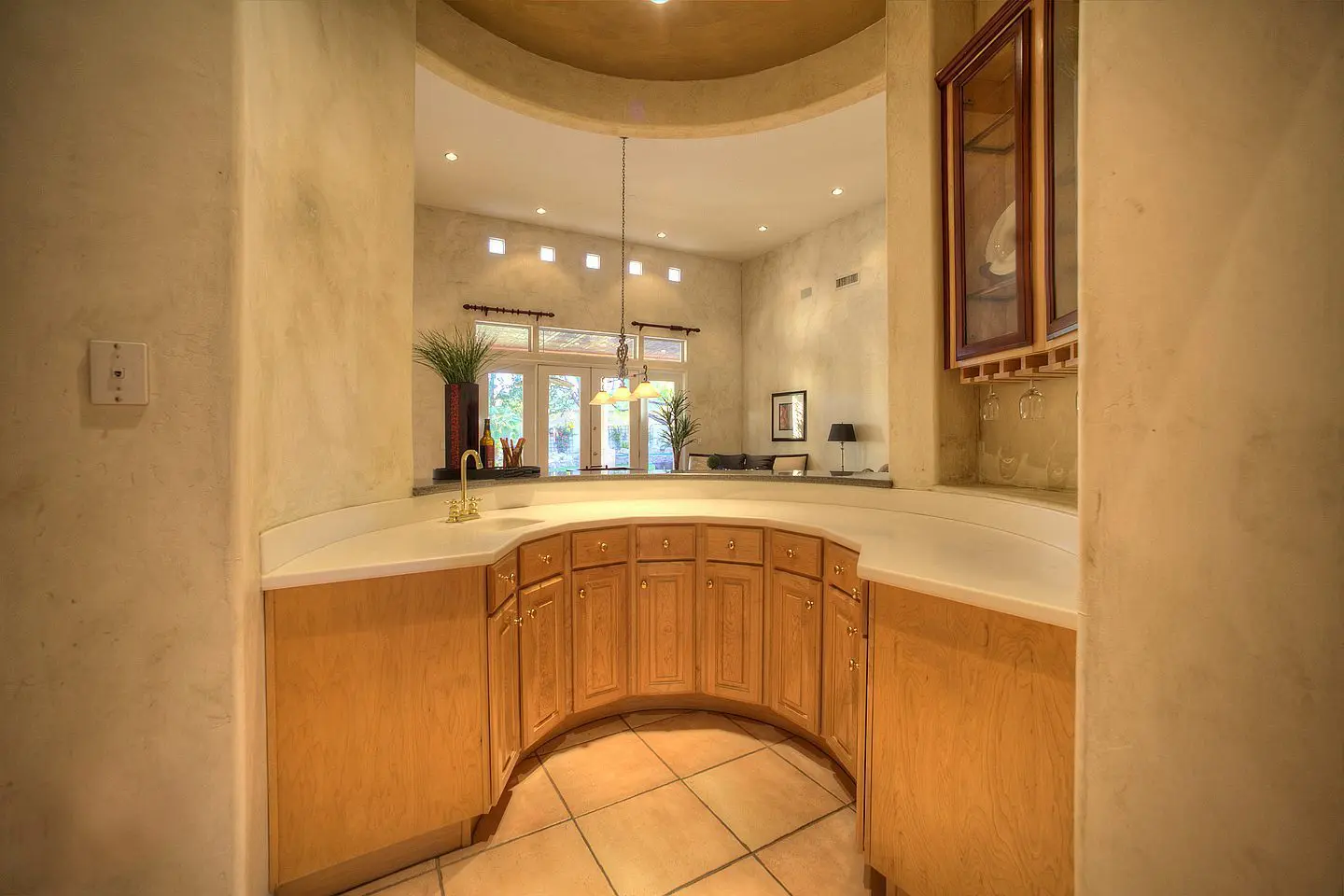 bar in living room