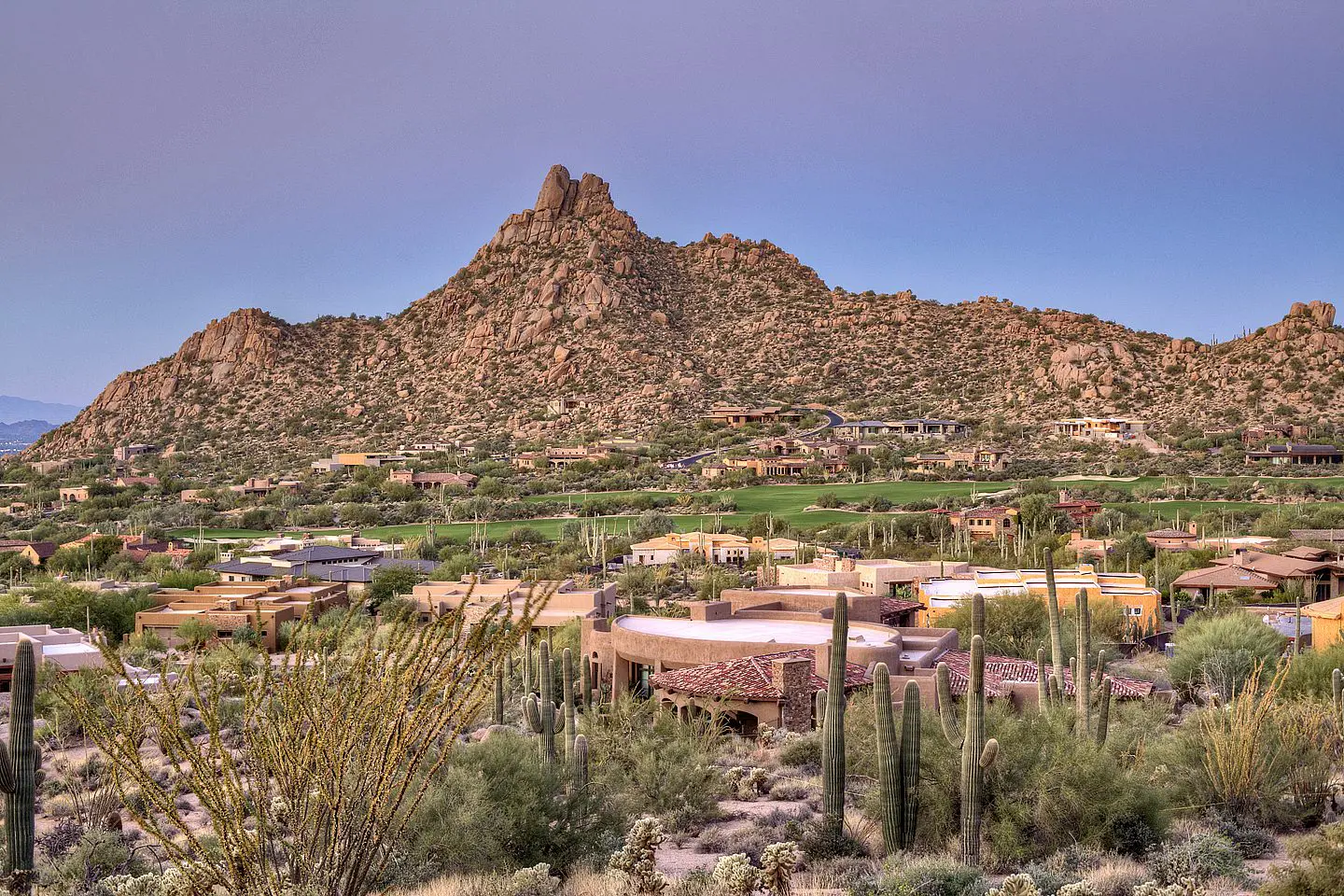 pinnacle peak at sunset