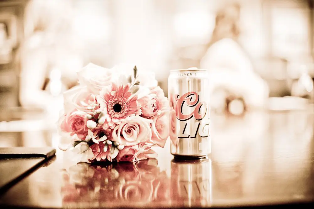 flowers and beer