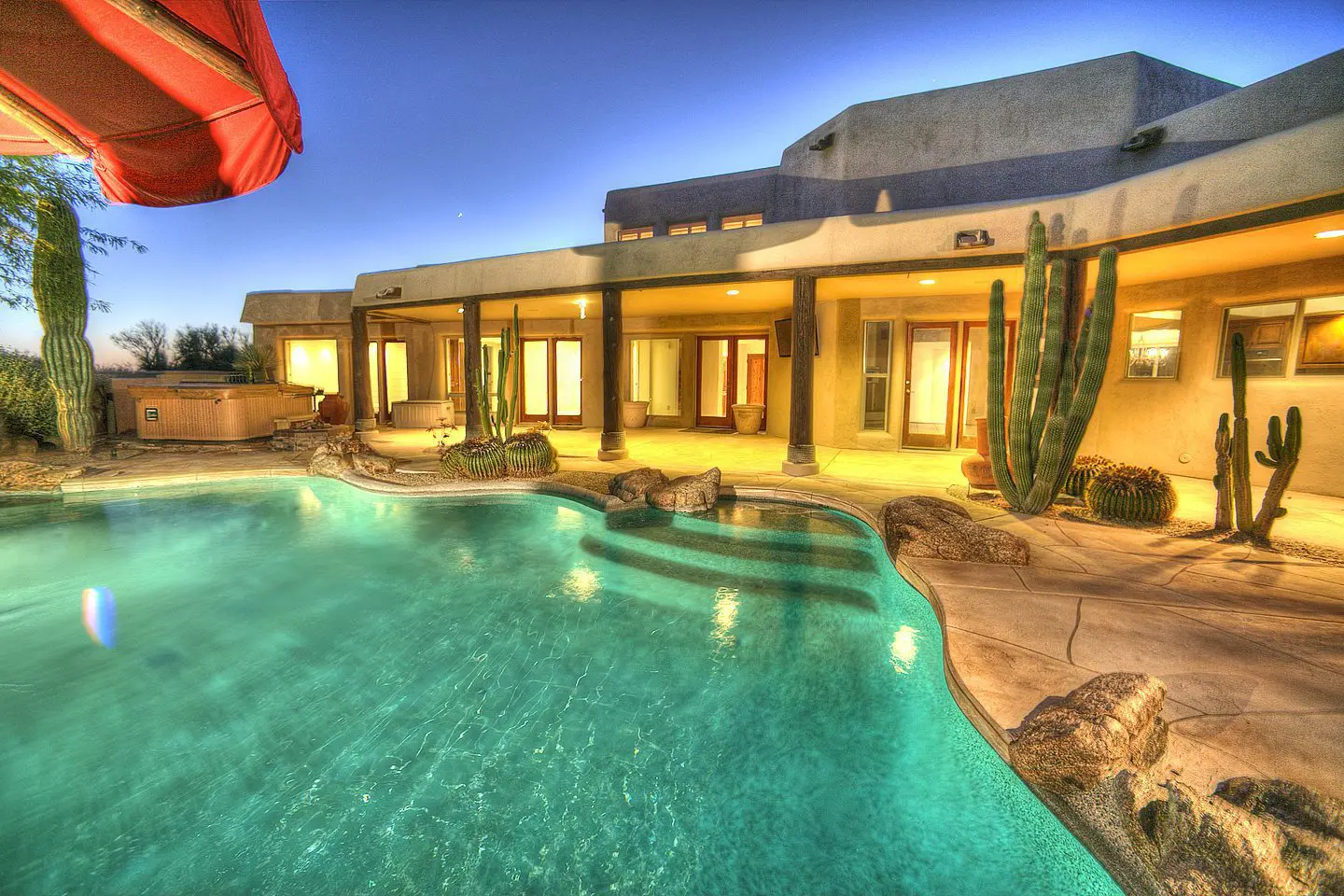 pool and patio