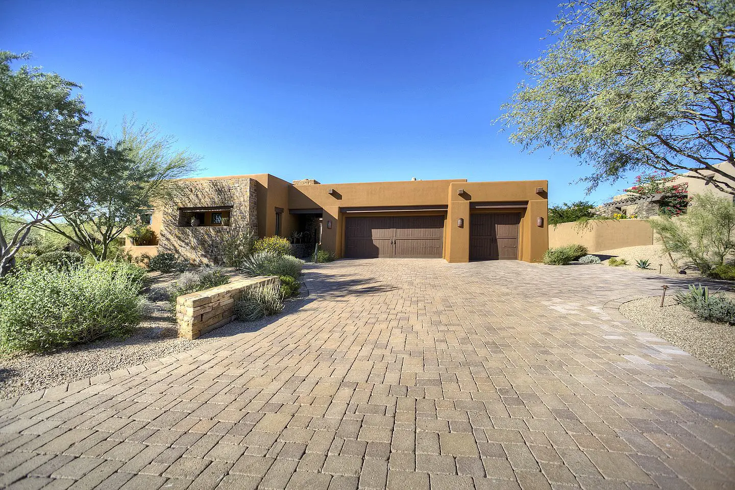 view from driveway