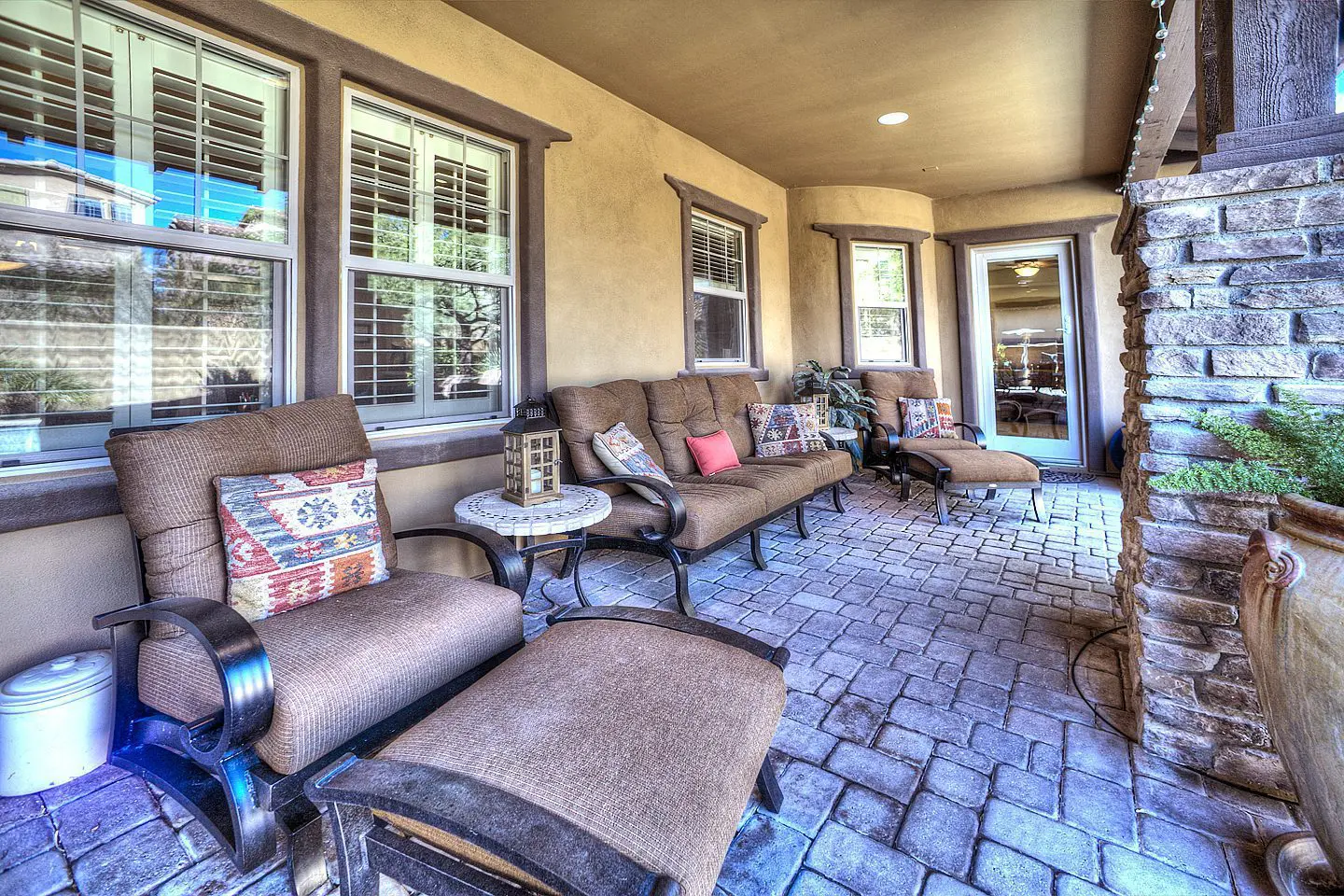 backyard sitting area