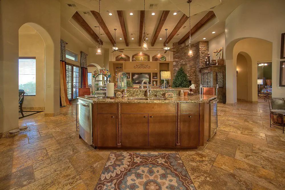 kitchen towards dining room