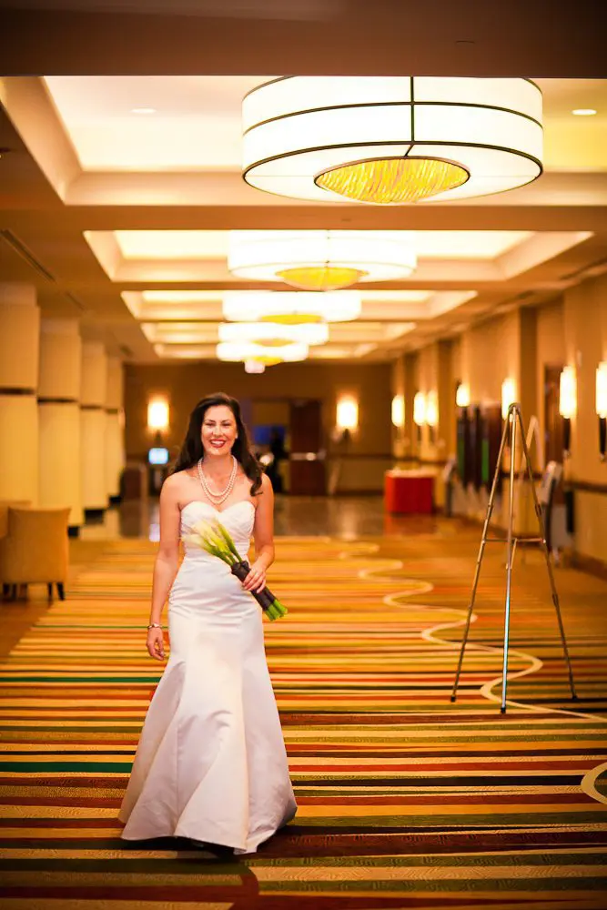 here comes the bride for the first look