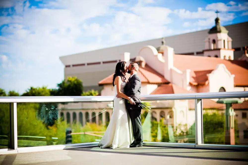 portrait in front of st. mary's church downtown phoenix
