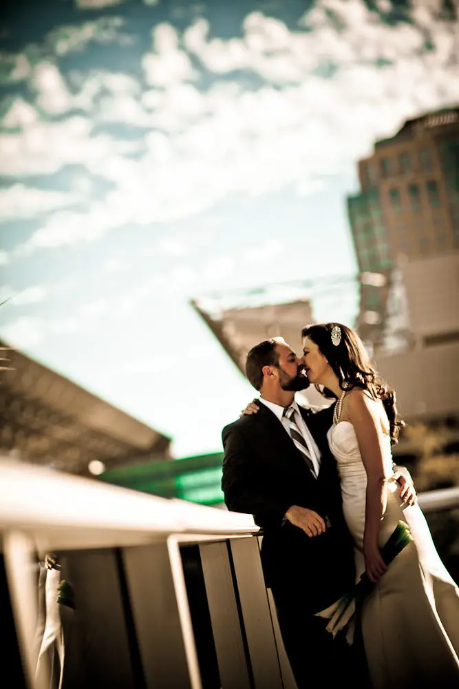 the couple with dramatic effect