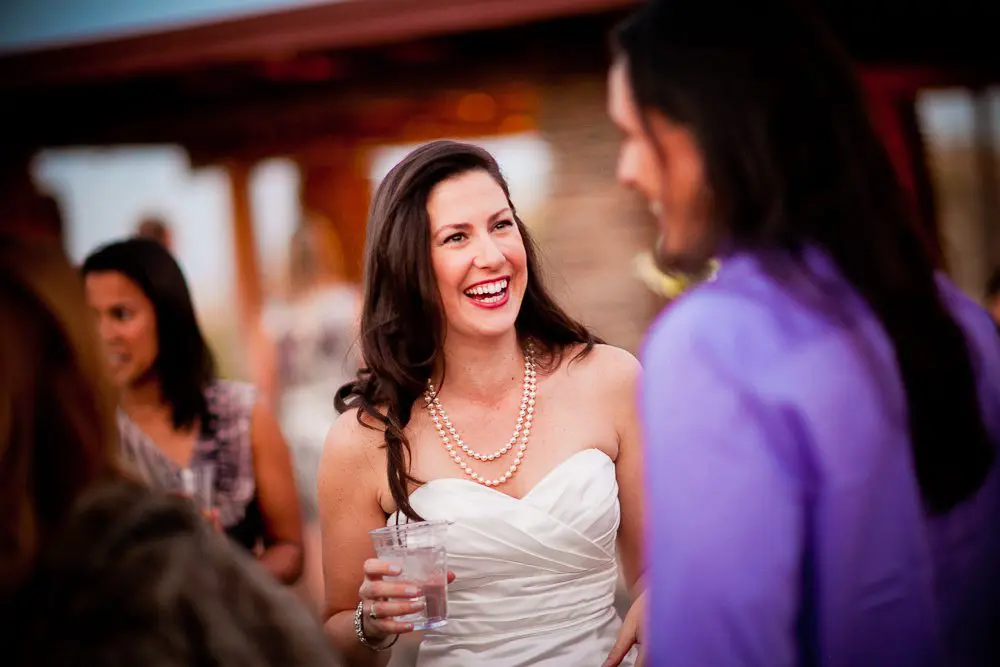the bride enjoying her wedding