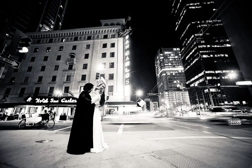 Night shot in downtown Phoenix