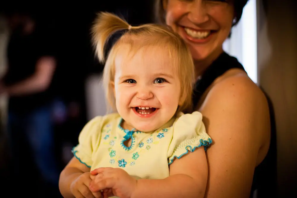 baby at the wedding