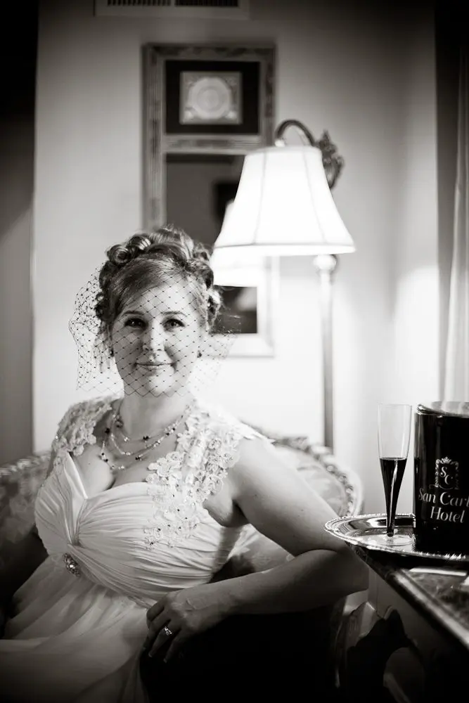 the bride's getting ready portrait