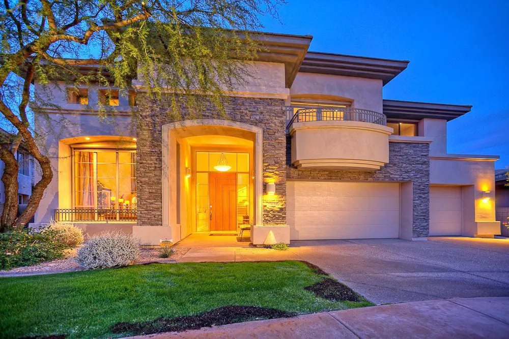front view of the home