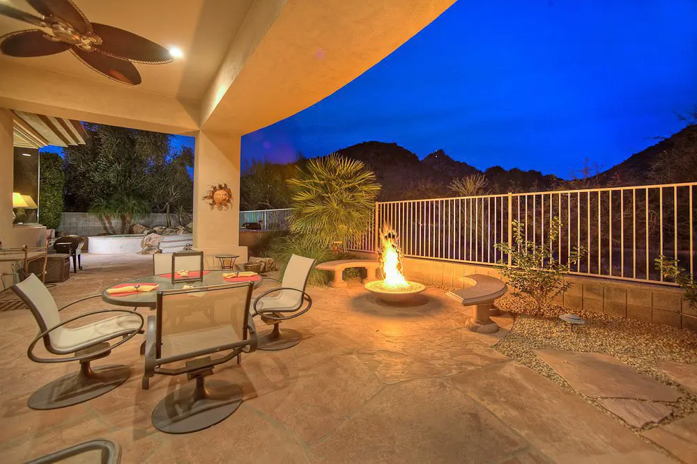 firepit and views