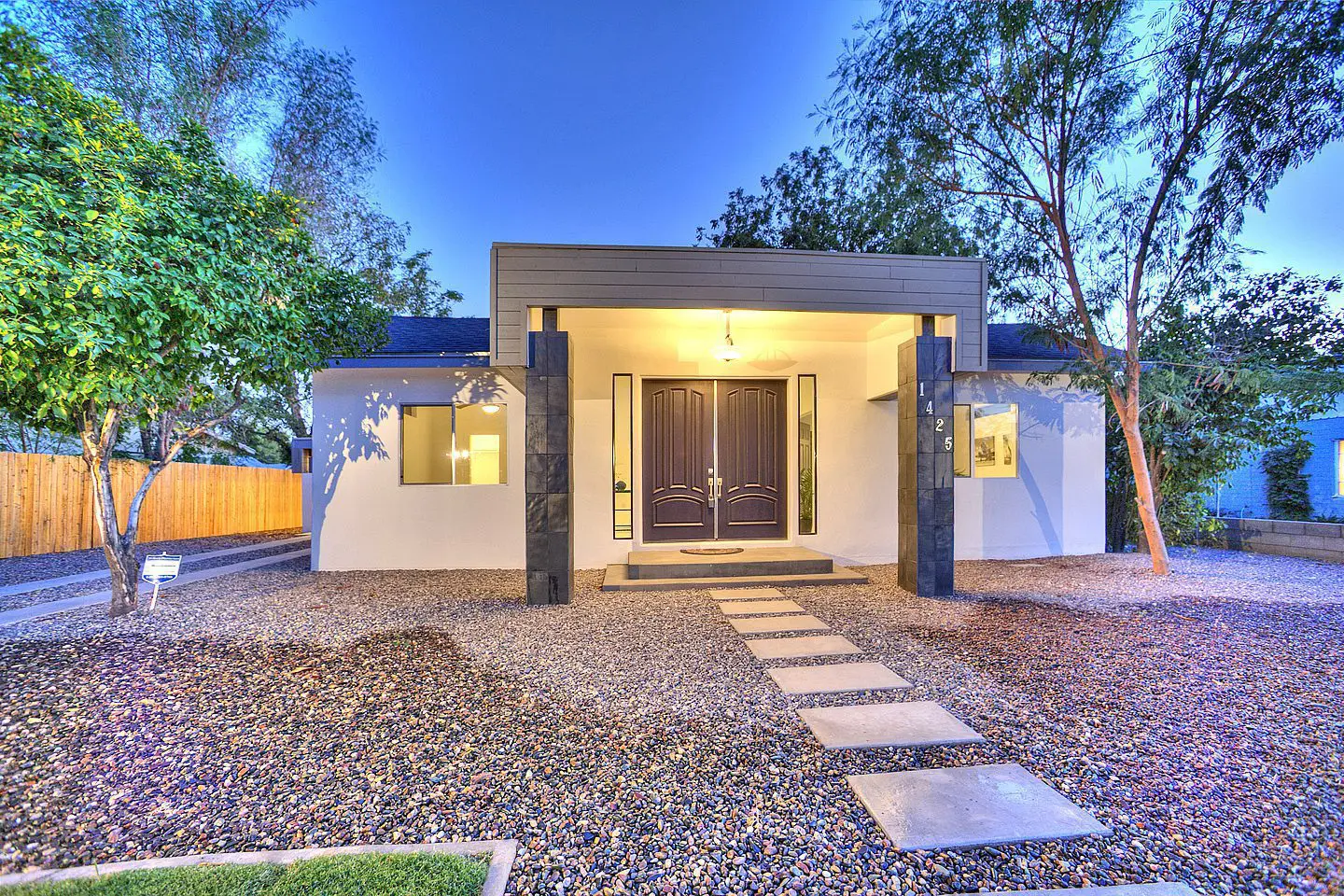 front view of the home