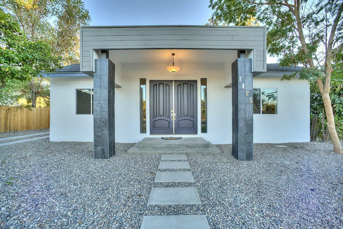 modern front porch