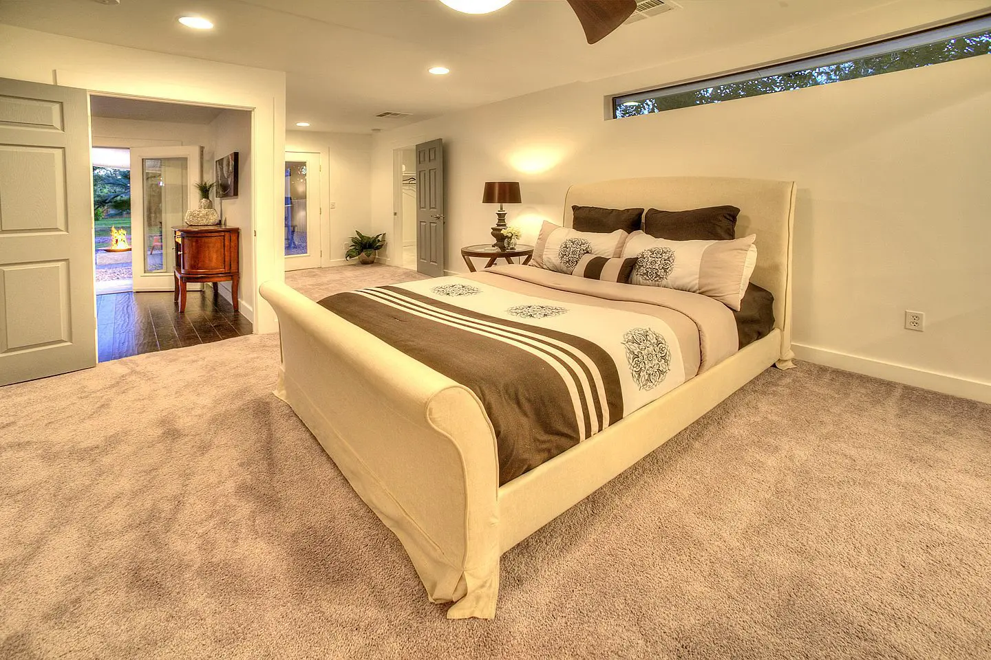 master bedroom at night