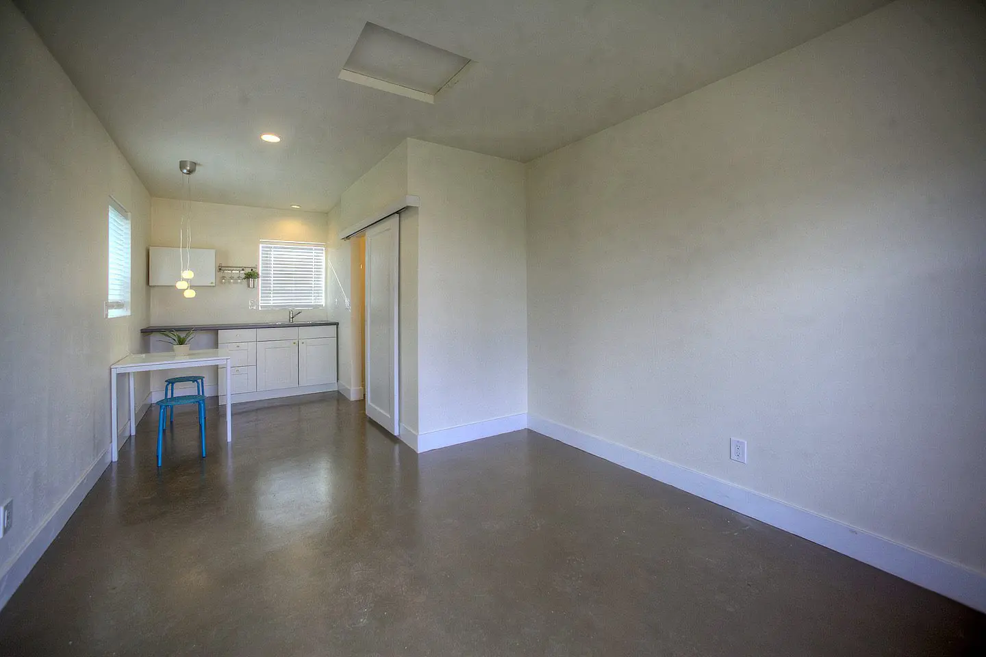 garage converted to a studio apartment