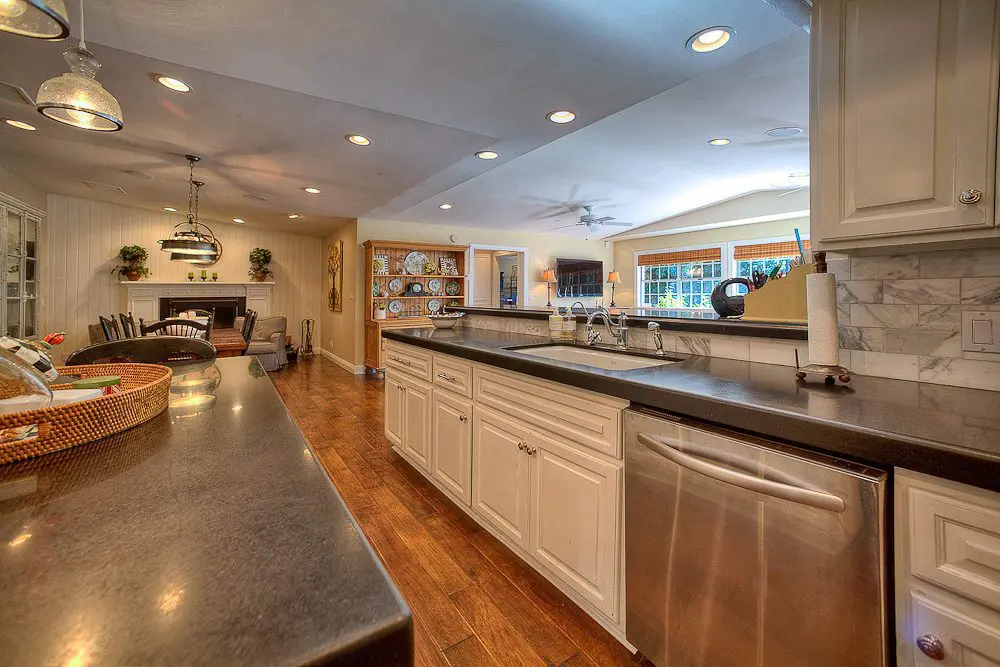 remodeled kitchen with nice appliances