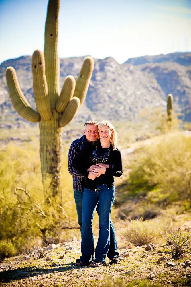 having fun in the desert park