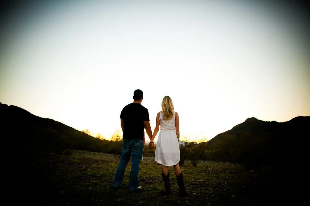 looking out towards the sunset