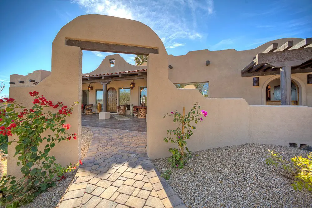 Spanish style front entrance