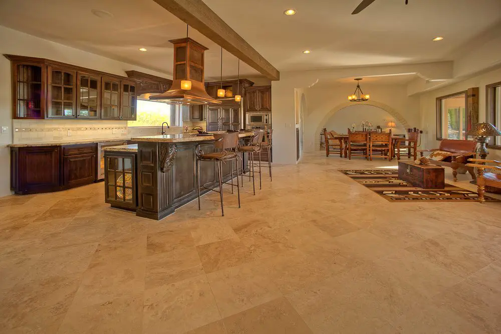 kitchen and dining area