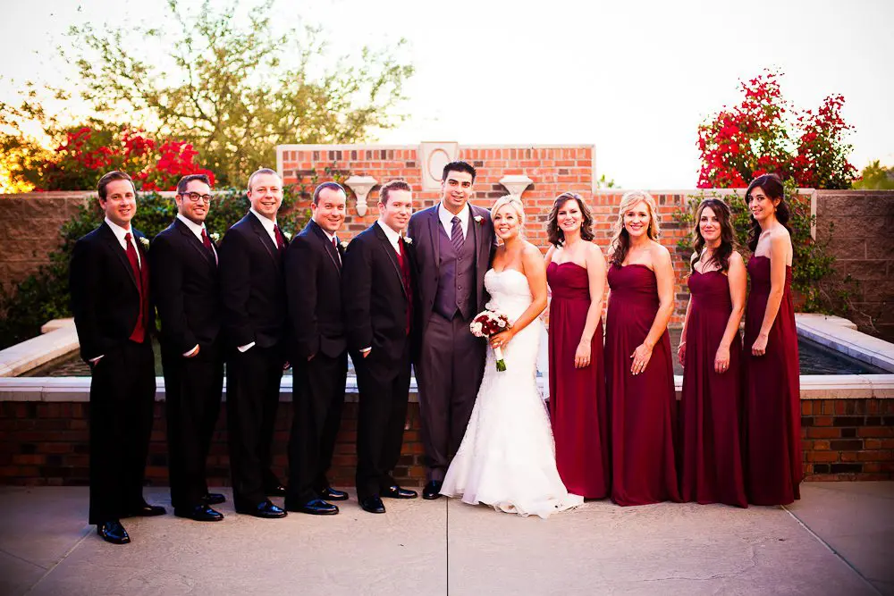 the entire wedding party