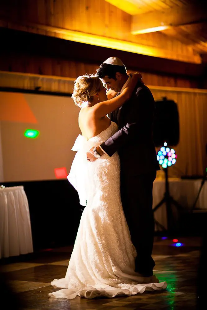 full length shot of the first dance
