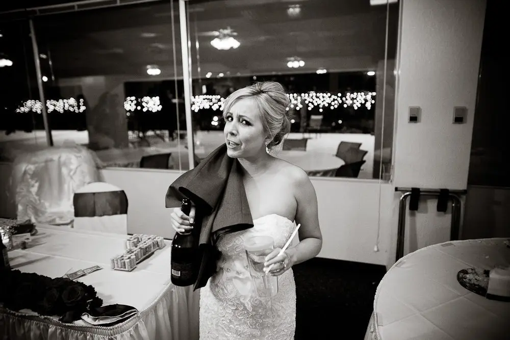 the bride is incredulous