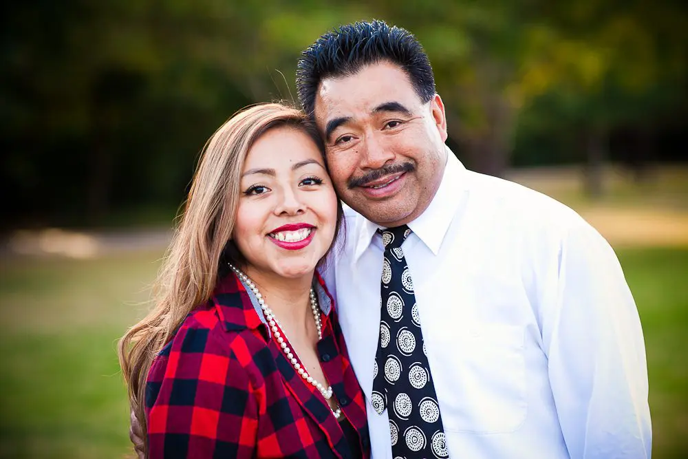father and daughter portrait