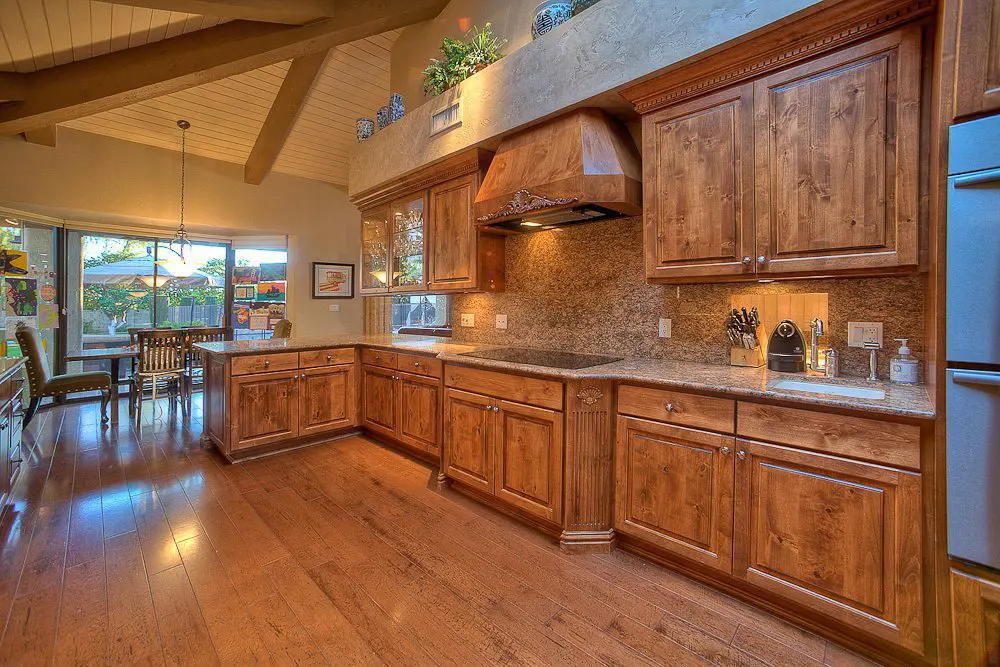 nice wood cabinets