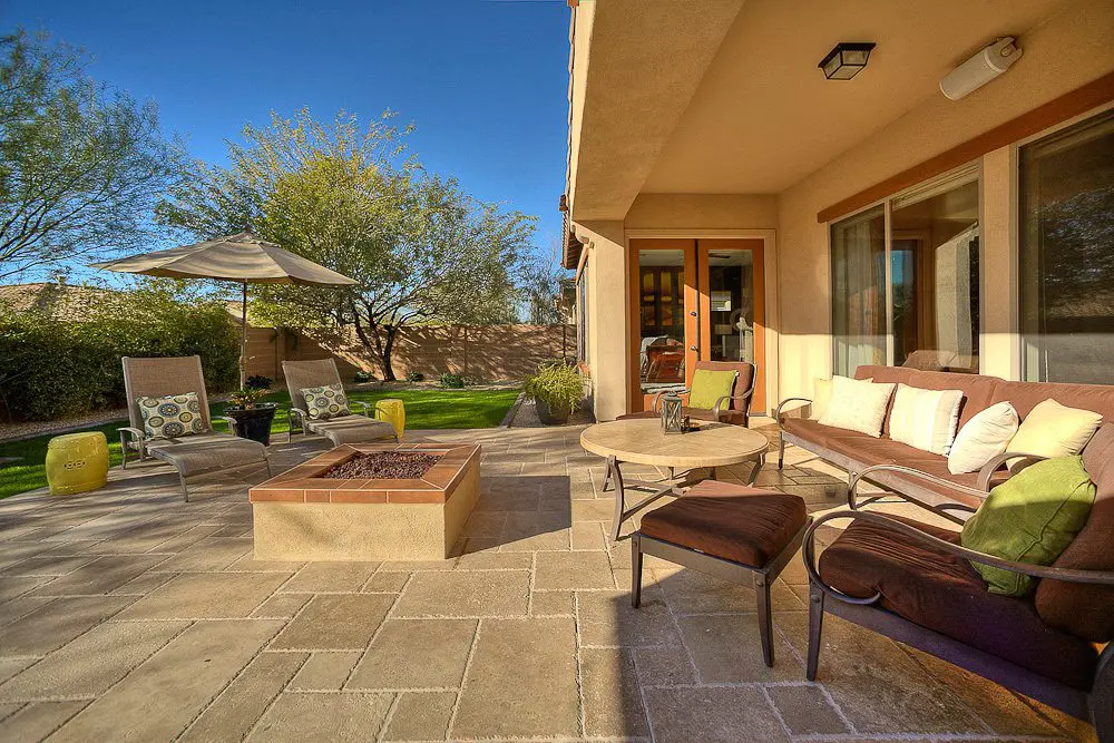 the back patio