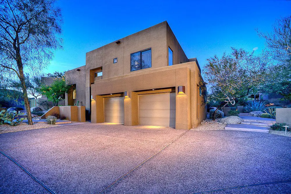 view from the driveway