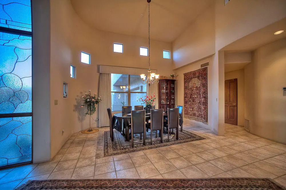 the dining area