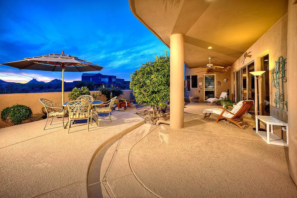 the backyard