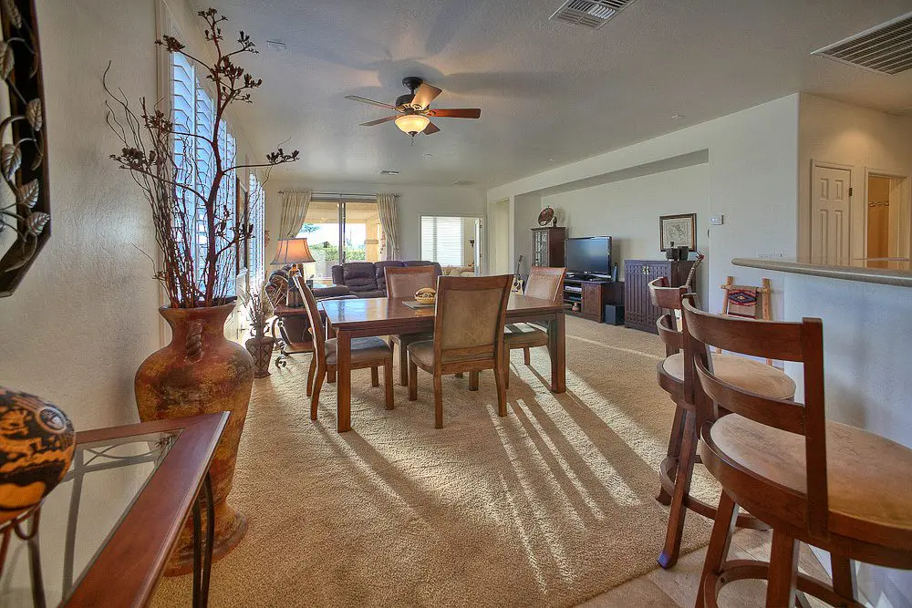 view when entering the house