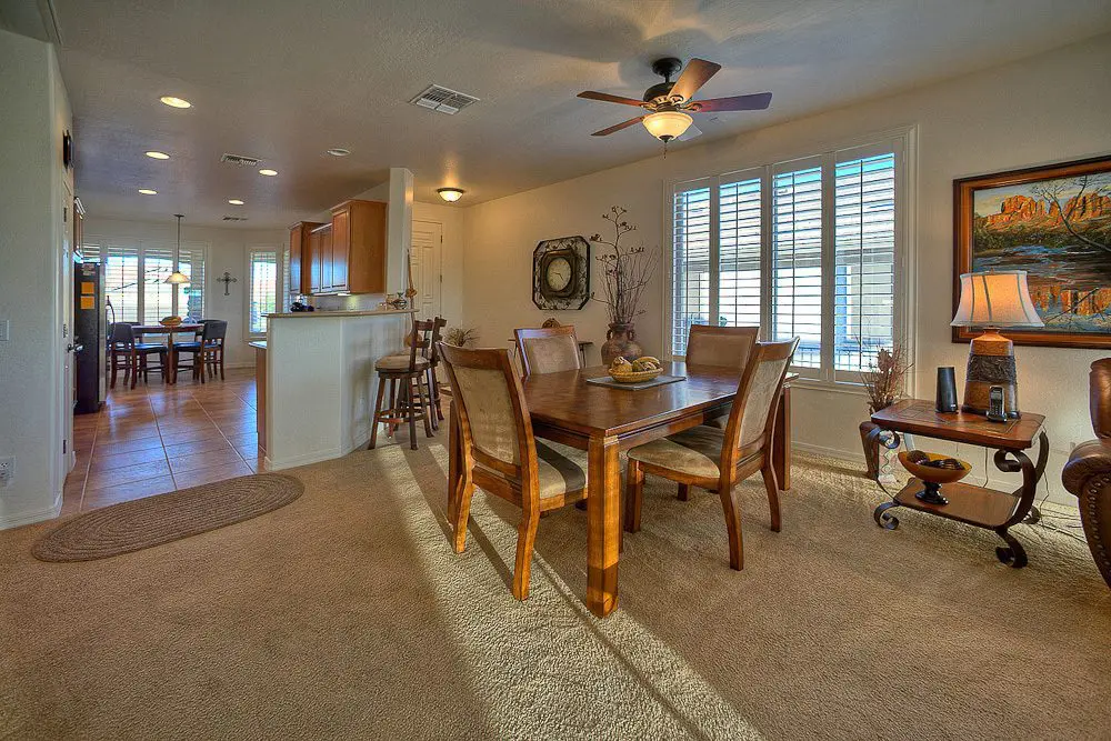the dining area