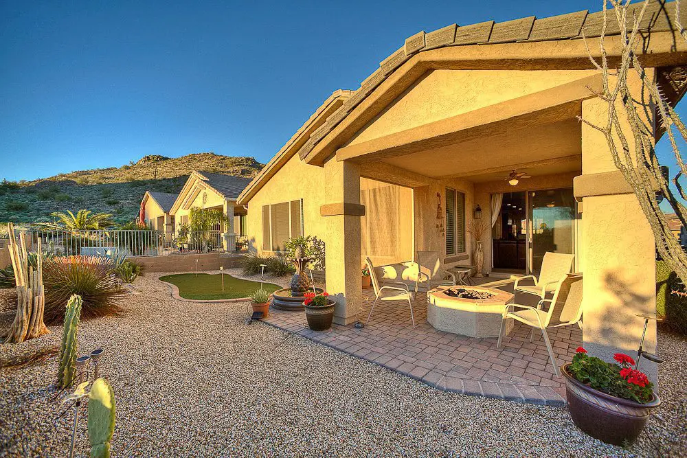 the backyard